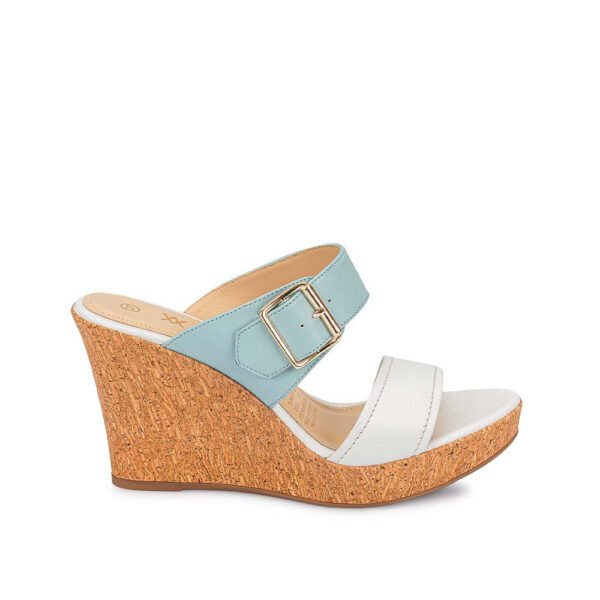 Sandalia Strap Casual ALE-2522 Blan/Cele Viale Cuero