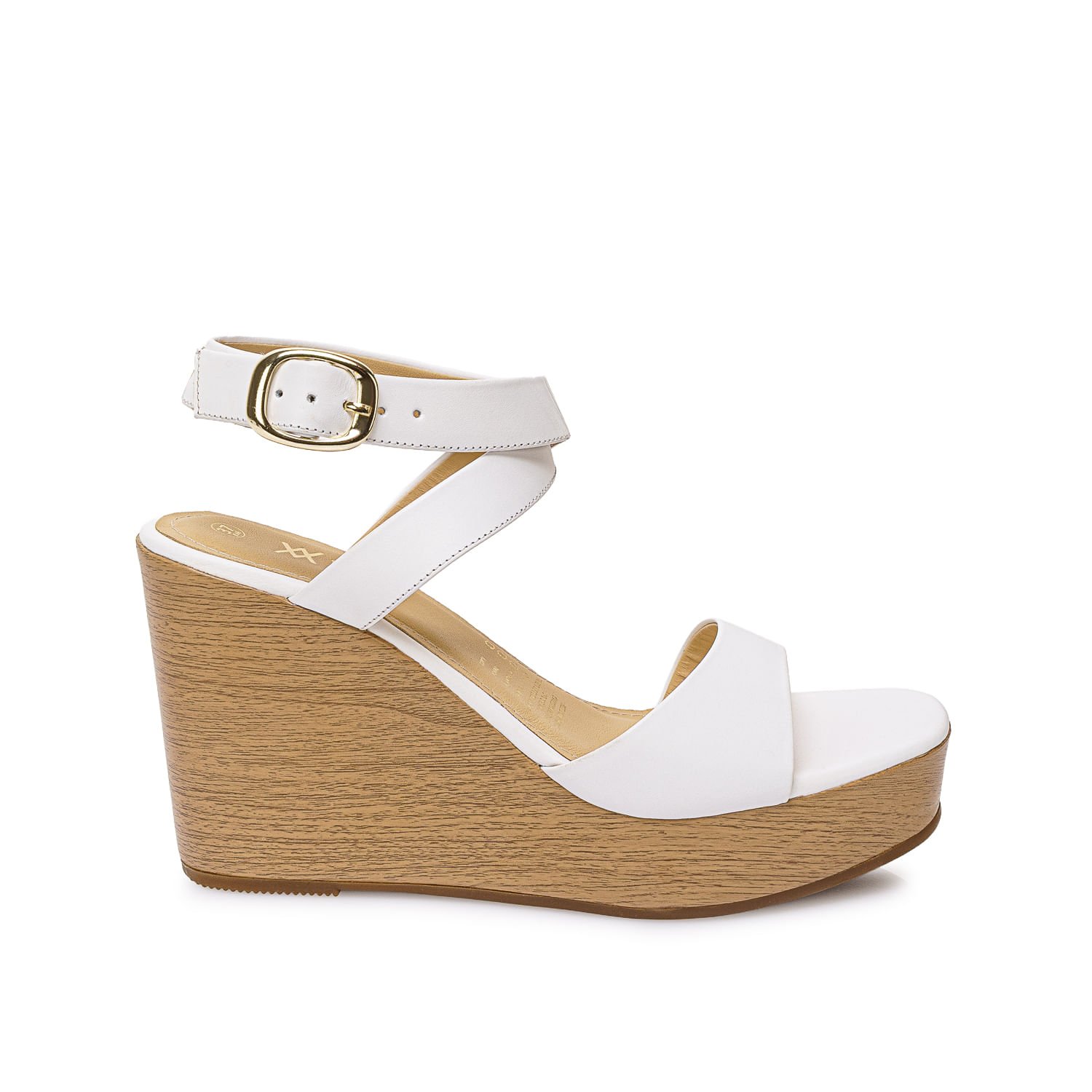Sandalia D'orsay Casual SOFI-2605 Blanco Viale Cuero - Imagen 5