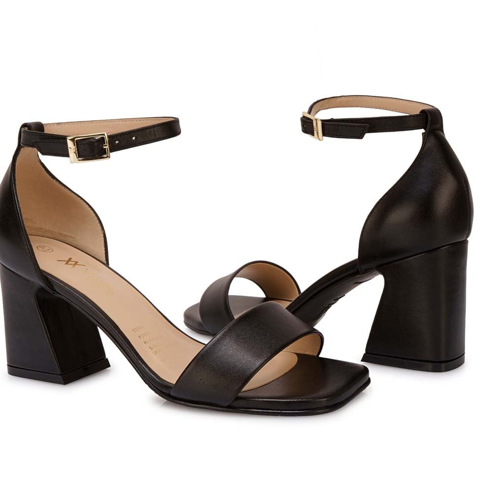 Sandalia D'orsay Casual TATI-2608 Negro Viale Cuero - Imagen 3