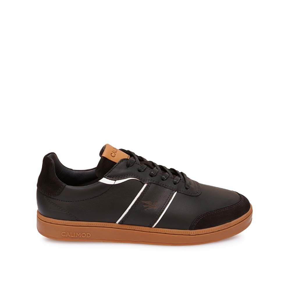 Zapatilla Casual UIS-002 Negro Calimod Cuero