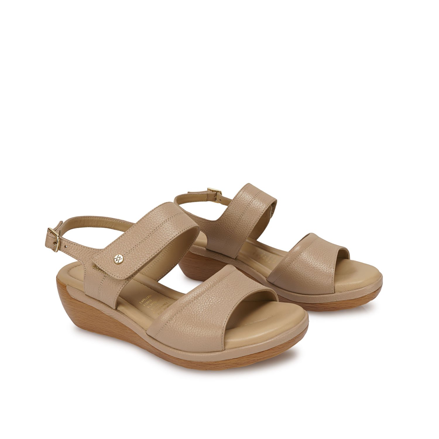 Sandalia D'orsay Casual WIL-2602 Avena Viale Cuero - Imagen 8