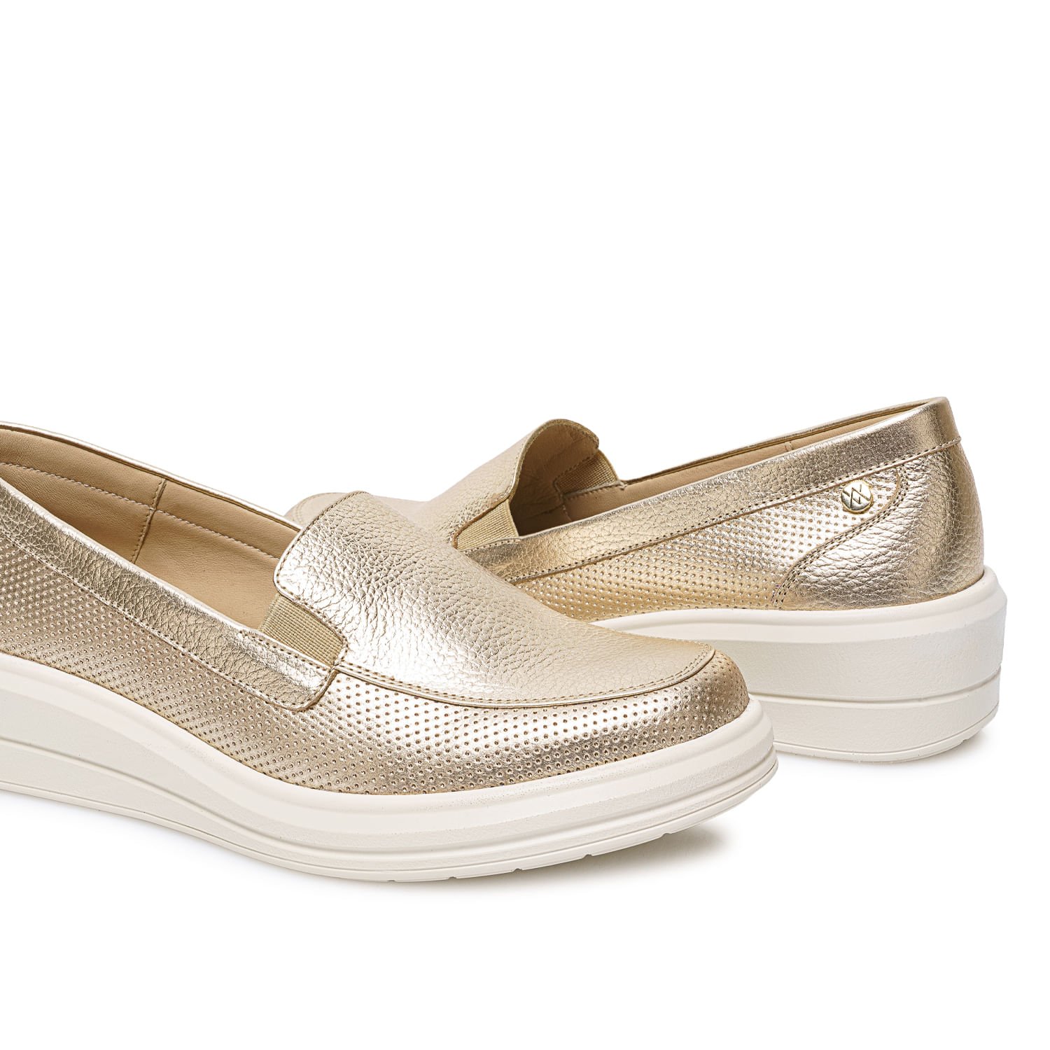 Zapato Slip On Casual WIL-2627 Dorado Viale Cuero - Imagen 2