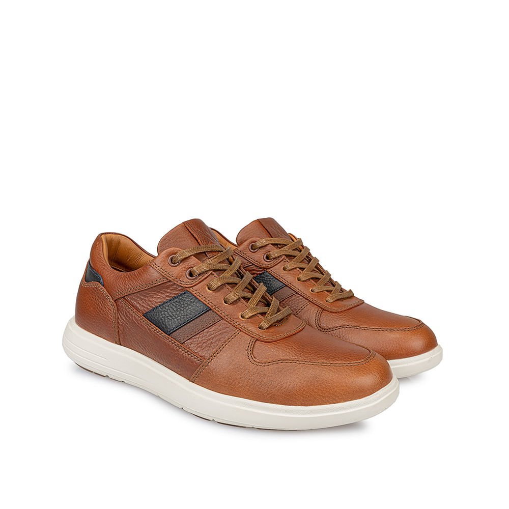 Zapatilla Casual RICARDO-031 Natural Viale Homme Cuero - Imagen 4