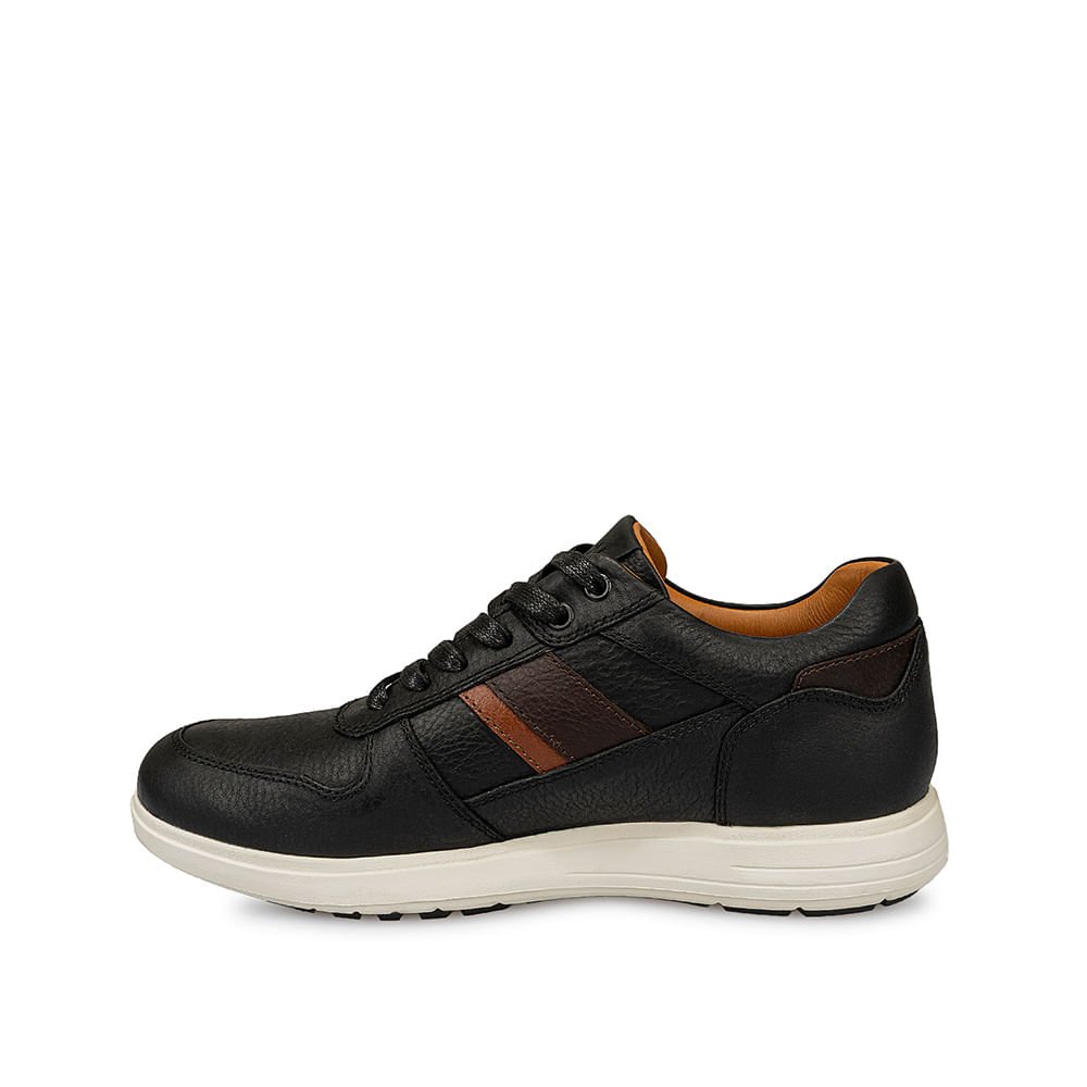 Zapatilla Casual RICARDO-031 Negro Viale Homme Cuero - Imagen 2