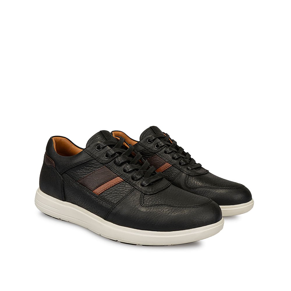 Zapatilla Casual RICARDO-031 Negro Viale Homme Cuero - Imagen 12