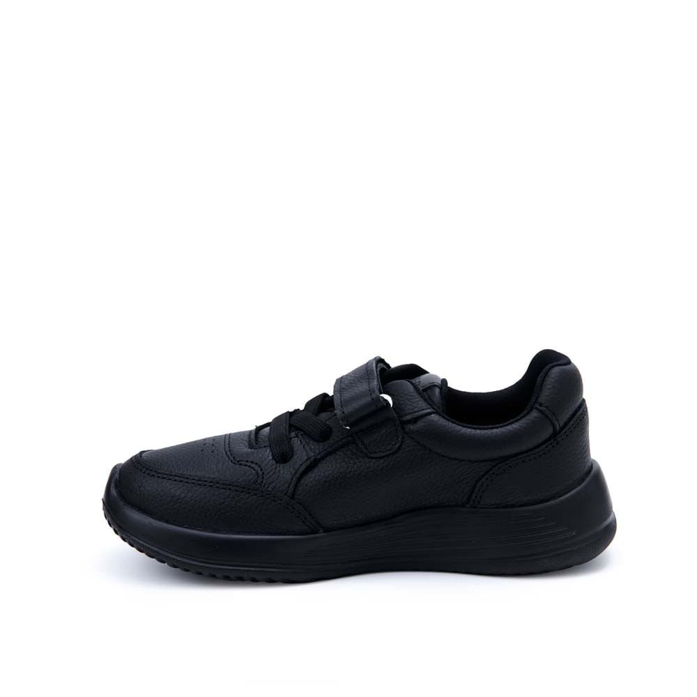 Zapatilla Escolar Casual ALEX-055 Negro Rabbit Cuero - Imagen 2