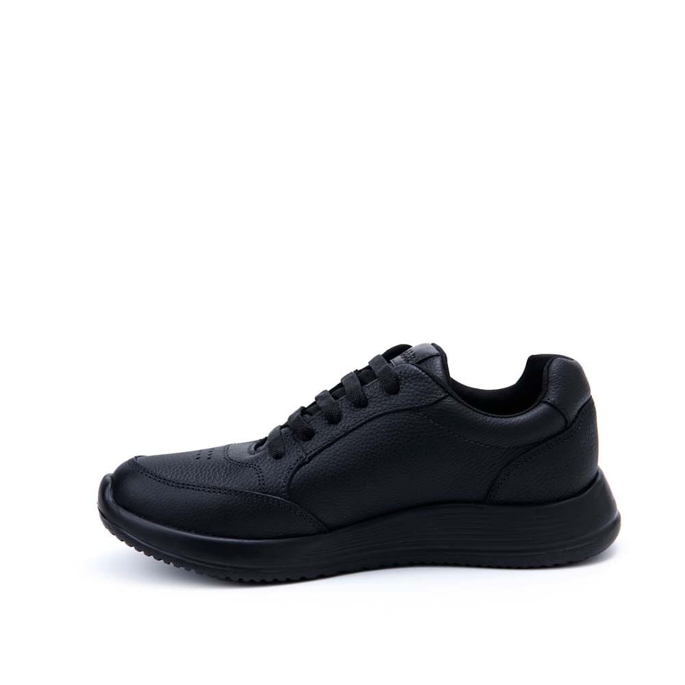 Zapatilla Escolar Casual ALEX-053 T NEGRO Rabbit Cuero - Imagen 2