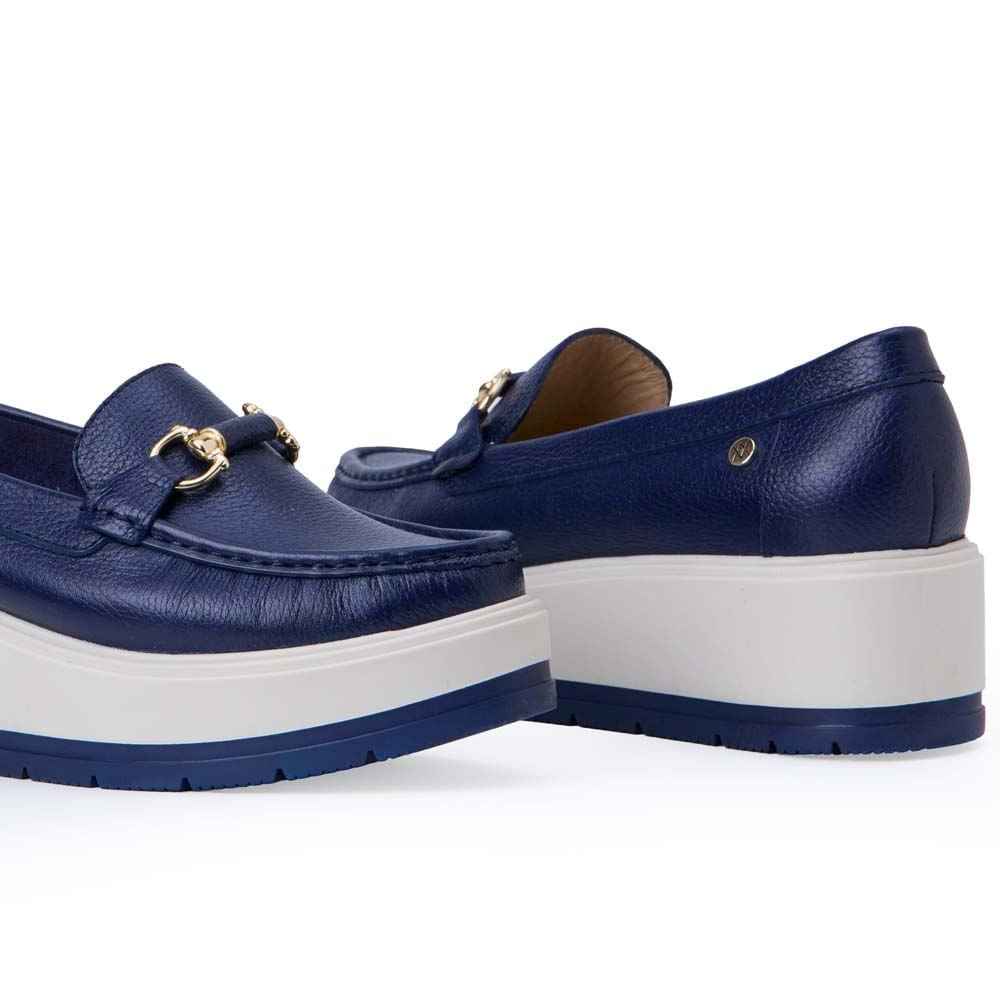 Zapato Mocasín Casual DENI-2517 Azul Viale Cuero - Imagen 15