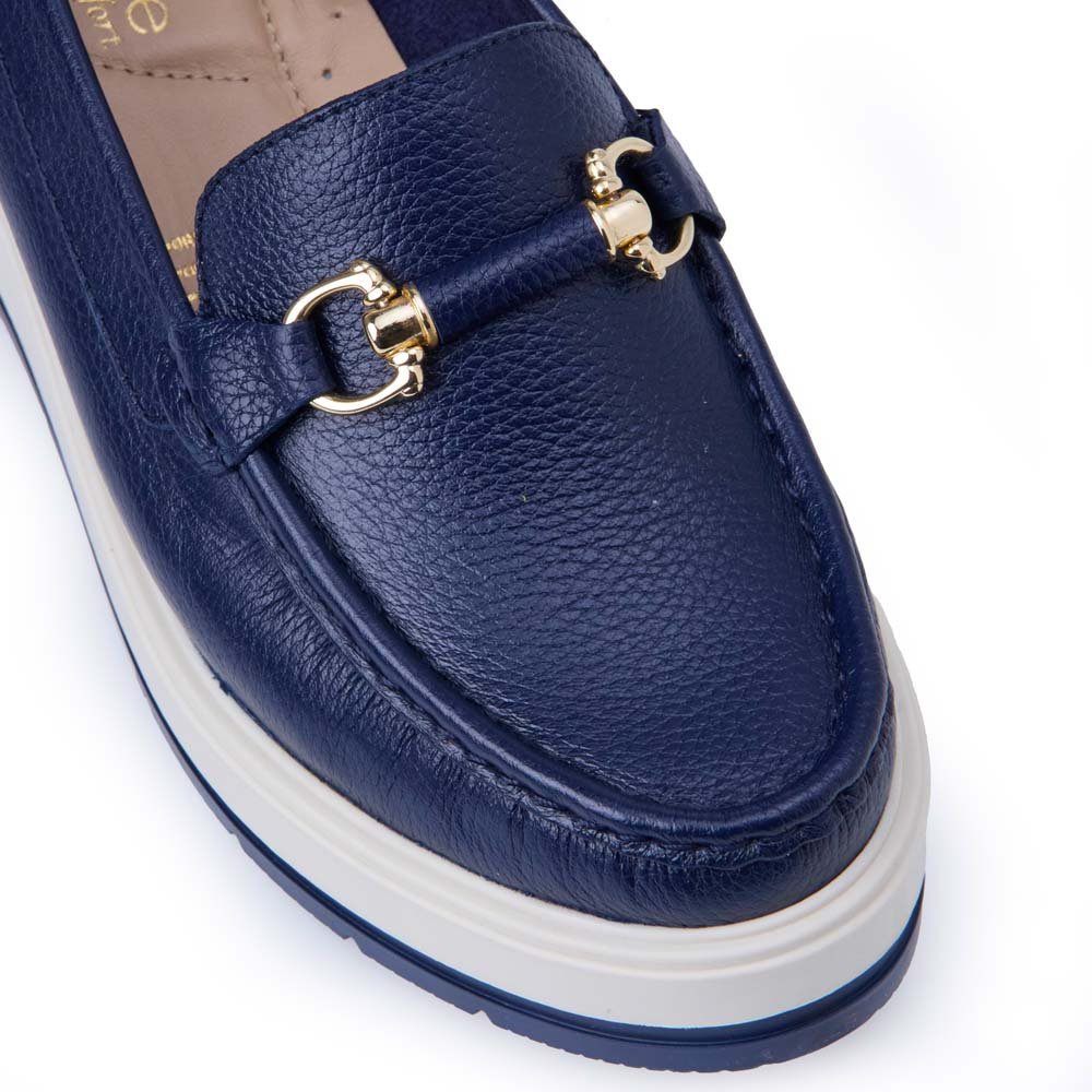 Zapato Mocasín Casual DENI-2517 Azul Viale Cuero - Imagen 14