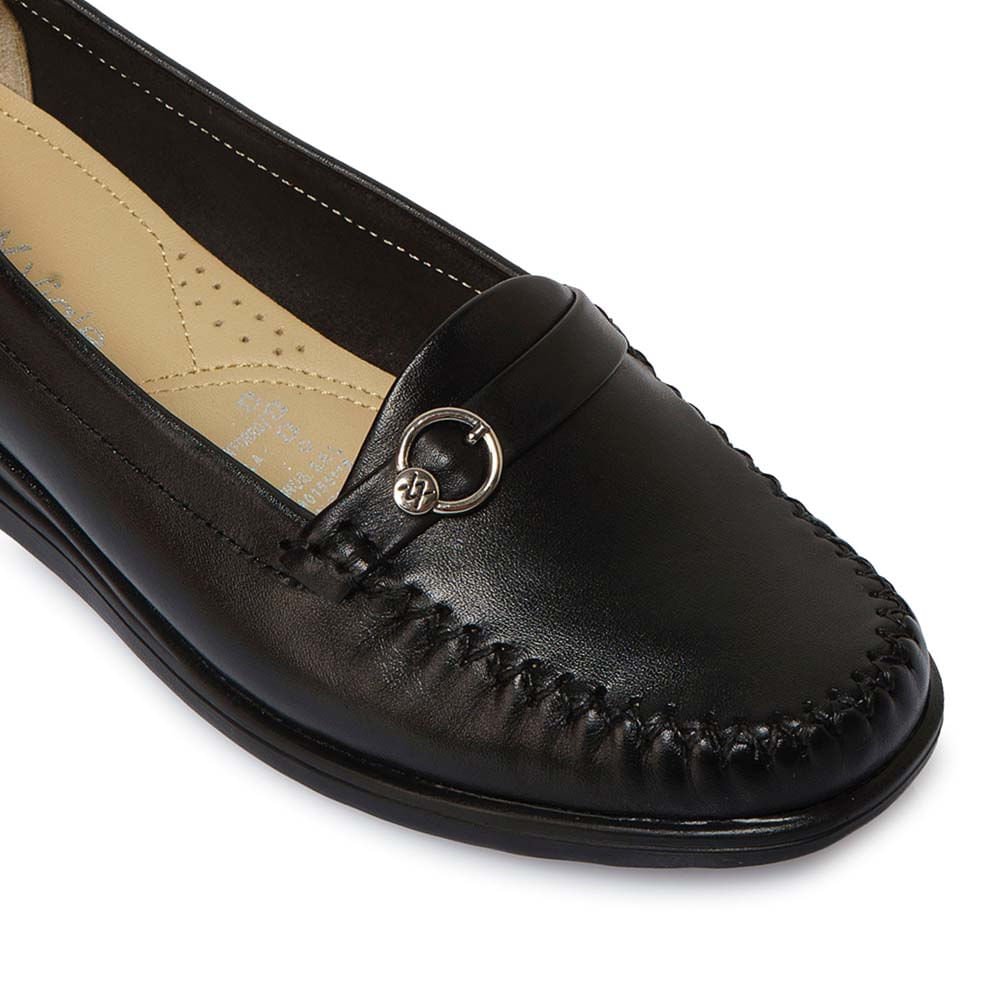 Zapato Mocasín Casual DK-2512 Negro Viale Cuero - Imagen 2