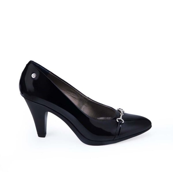 Zapato Reina Vestir ALE-2531 Negro Viale Cuero