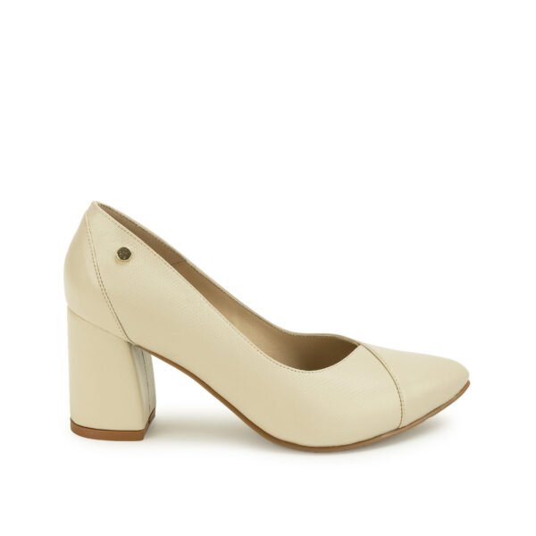 Zapato Reina Vestir TATI-2620 Marfil Viale Cuero