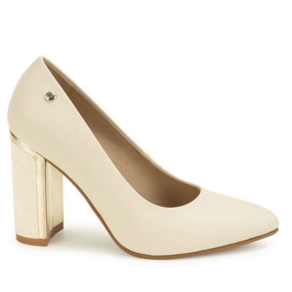 Zapato Stiletto Casual DON-2637 Hueso Piazza