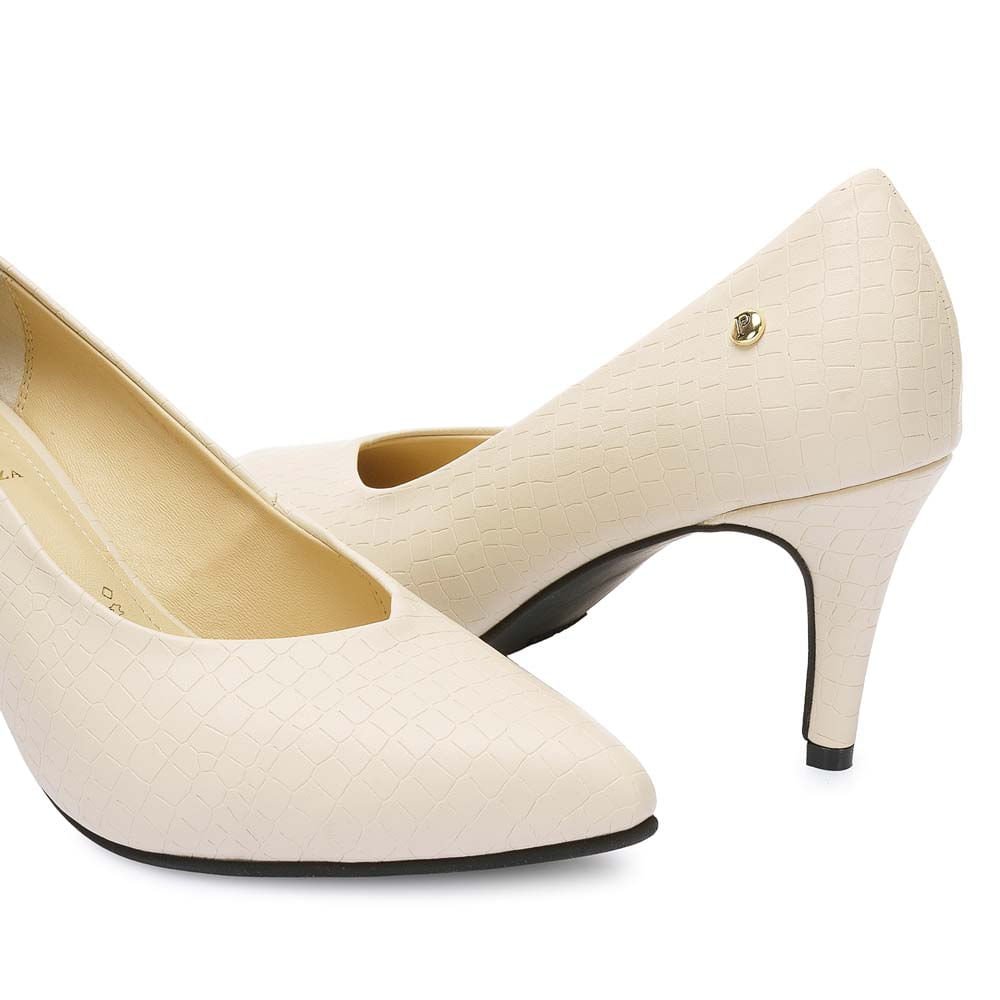 Zapato Stiletto Casual PORTAL-2508 Hueso Piazza - Imagen 7