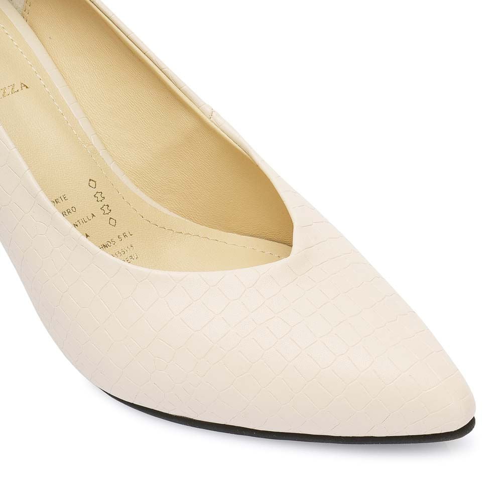 Zapato Stiletto Casual PORTAL-2508 Hueso Piazza - Imagen 6