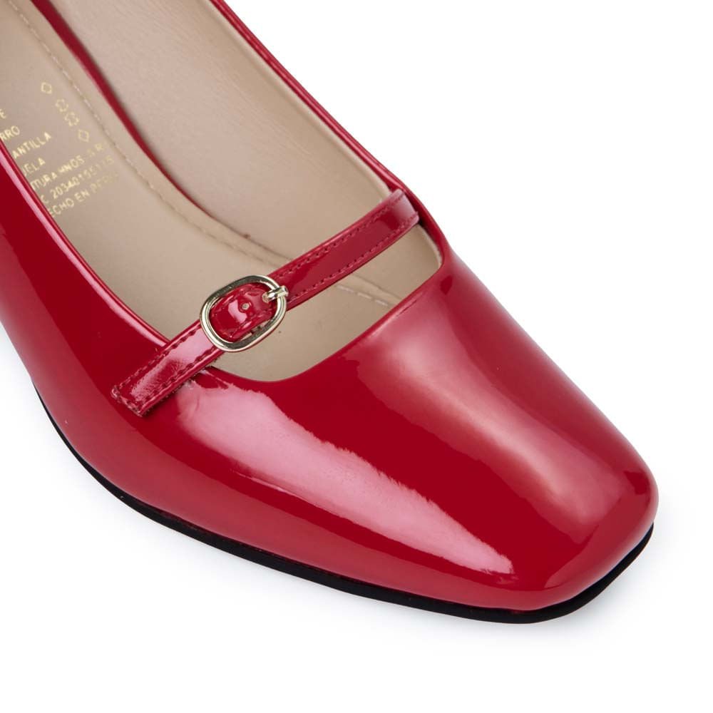 Zapato Stiletto Casual KATHE-2539 Rojo Piazza - Imagen 2