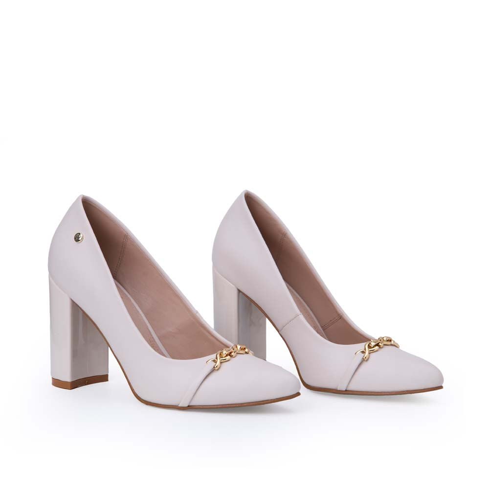 Zapato Stiletto Casual DON-2529 Hueso Piazza - Imagen 4