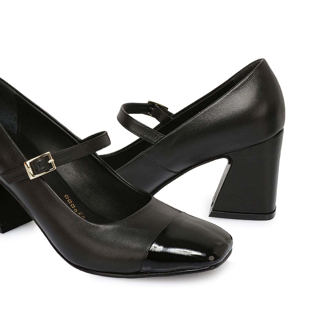 Zapato Stiletto Vestir ROSY-2501 Negro Viale Cuero - Imagen 3